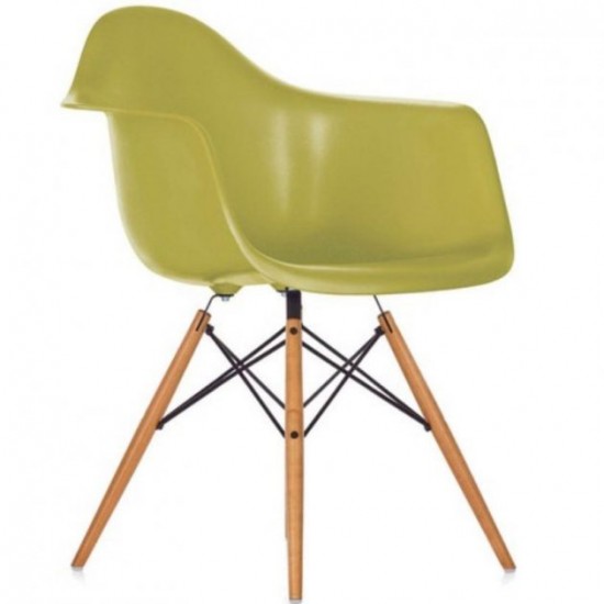 Armchair Tower Wood 620*620*800 Wood/plastic, color Green Group SDM