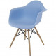 Armchair Tower Wood 620*620*800 Wood/plastic, color Blue Group SDM