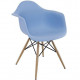 Armchair Tower Wood 620*620*800 Wood/plastic, color Blue Group SDM