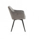 Chair R-63 /1040*700*450 black metal/fabric corduroy gray Wind Furniture