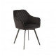 Chair R-63 /1040*700*450 black metal/black corduroy fabric Wind Furniture