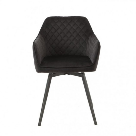 Chair R-63 /1040*700*450 black metal/black corduroy fabric Wind Furniture