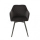 Chair R-63 /1040*700*450 black metal/black corduroy fabric Wind Furniture