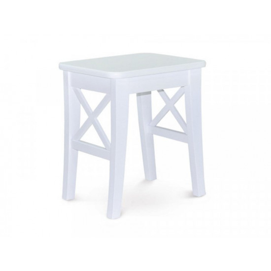 Wooden stool SOLO (White)