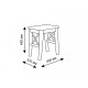 Wooden stool SOLO (White)