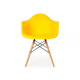 Armchair Tower Wood 620*620*800 Wood/plastic, color Yellow Group SDM