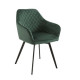 Chair R-63 /1040*700*450 black metal/emerald corduroy fabric Wind Furniture