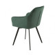 Chair R-63 /1040*700*450 black metal/emerald corduroy fabric Wind Furniture