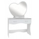 Dressing table Cinderella (plus) MAXI-FURNITURE White smooth (9141)