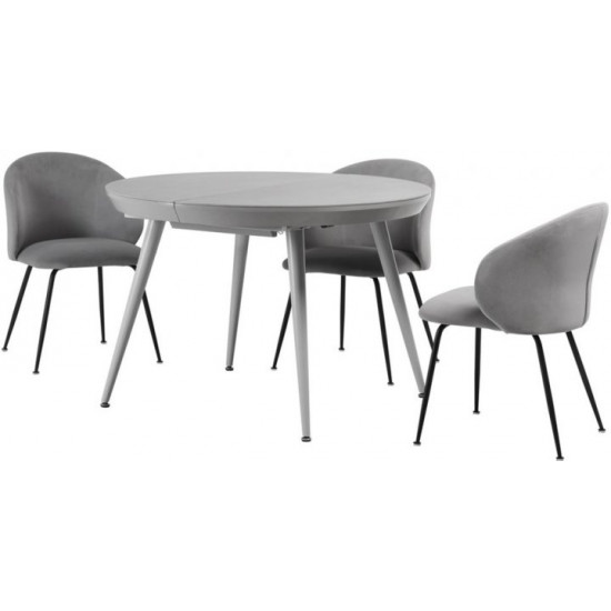 Dining table Vetro Mebel TML-875 Ice gray (TML-875-ice-grey)