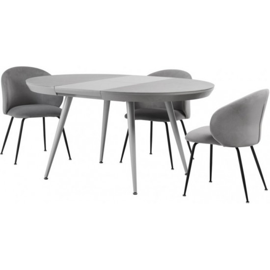 Dining table Vetro Mebel TML-875 Ice gray (TML-875-ice-grey)