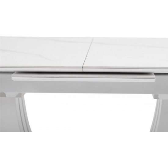 Dining table Vetro Mebel TML-866 White marble (TML-866-white-marble)