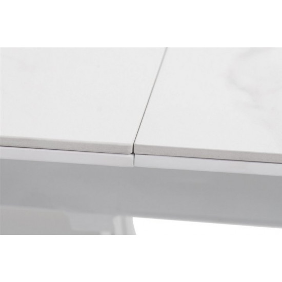 Dining table Vetro Mebel TML-866 White marble (TML-866-white-marble)