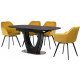 Dining table Vetro Mebel TML-866 Nero Markina (TML-866-nero-markina)