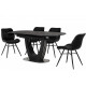 Dining table Vetro Mebel TML-866 Nero Markina (TML-866-nero-markina)