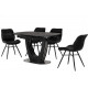 Dining table Vetro Mebel TML-866 Nero Markina (TML-866-nero-markina)