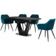 Dining table Vetro Mebel TML-866 Nero Markina (TML-866-nero-markina)