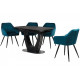 Dining table Vetro Mebel TML-866 Nero Markina (TML-866-nero-markina)