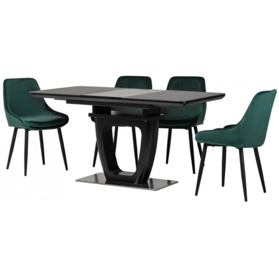 Dining table Vetro Mebel TML-860-1 Black onyx (TML-860-1-black-onyx)