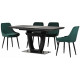 Dining table Vetro Mebel TML-860-1 Black onyx (TML-860-1-black-onyx)