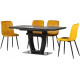 Dining table Vetro Mebel TML-860-1 Black onyx (TML-860-1-black-onyx)