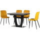 Dining table Vetro Mebel TML-860-1 Black onyx (TML-860-1-black-onyx)