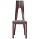 Dining chair AMF Portland dark walnut / graphite fabric color