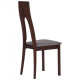 Dining chair AMF Portland dark walnut / graphite fabric color