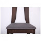 Dining chair AMF Portland dark walnut / graphite fabric color