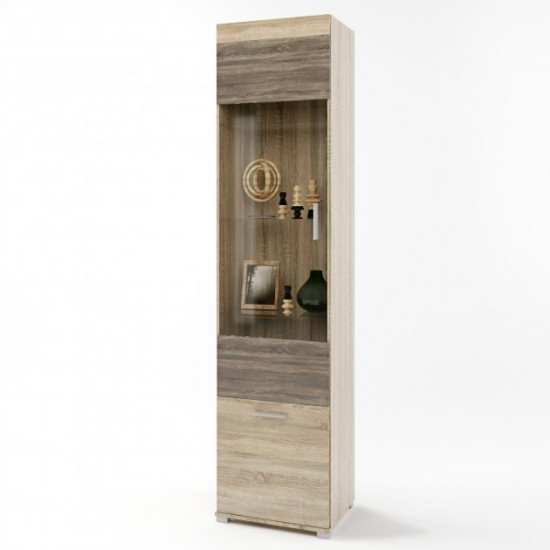 Cabinet-case showcase Everest Britannia-19 sonoma + truffle (EVR-2266)