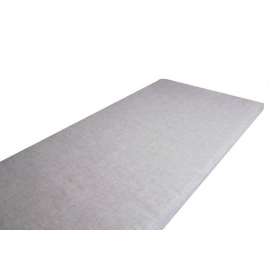 Winter/summer crib mattress 60x120x7 (linen fabric), gray