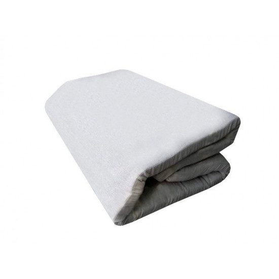 Mattress 80x160x5 cm, winter/summer (linen fabric) gray