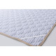 Merino wool mattress cover 220x200 Goodnight Store color Blue / White with blue stripes