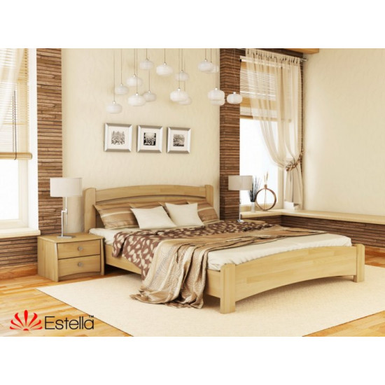 Wooden double bed 180x200 Estella Venice Lux Beech (Shchit-102) L4