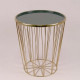 Steel metal Ewax green base with gold base 35 cm 30022