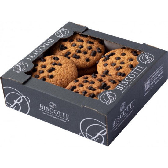 Shortbread biscuits Biscotti American with pieces of glaze 400 g (4820216120271)