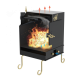 Ecozhar Comfort stove with secondary gas afterburning chamber (4mm steel)