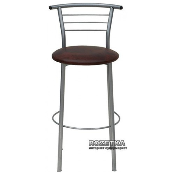 Bar stool Primtex Plus 1011 Hoker alum S-61 Dark Brown