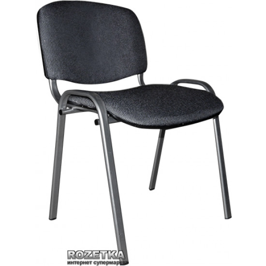 Chair Primtex Plus ISO alum C-26 Black with gray (ordf)