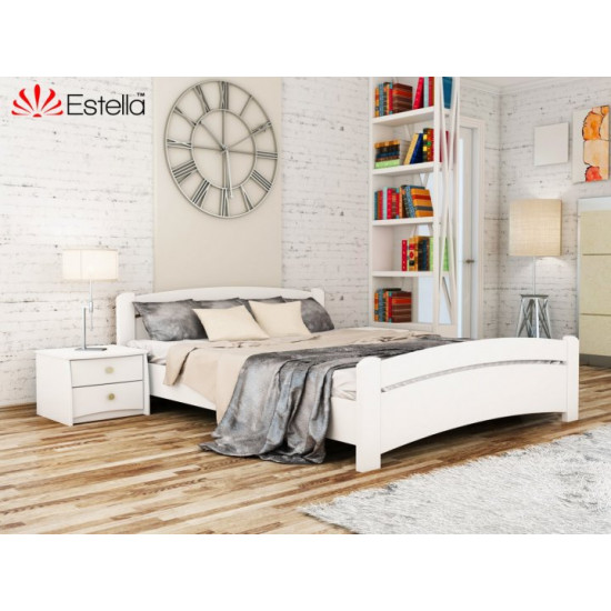 Double bed Venice Estella 140x190 107 - white Massive 2L25