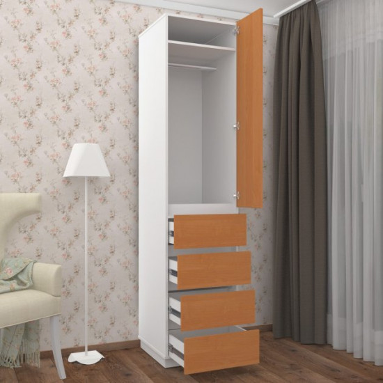 Hinged wardrobe FlashNika Hold 30 Nymphea alba + mountain alder