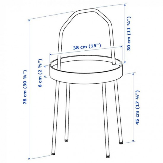 Журнальний стіл IKEA BURVIK 38 см (805.130.01)