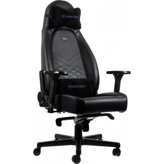 Крісло геймерське NOBLECHAIRS Icon Black/Blue (NBL-ICN-PU-BBL)