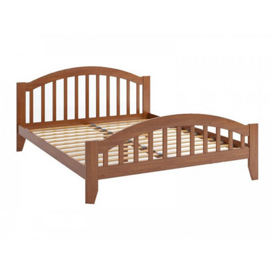 Bed Camelia Melisa made of solid beech 140x200 walnut