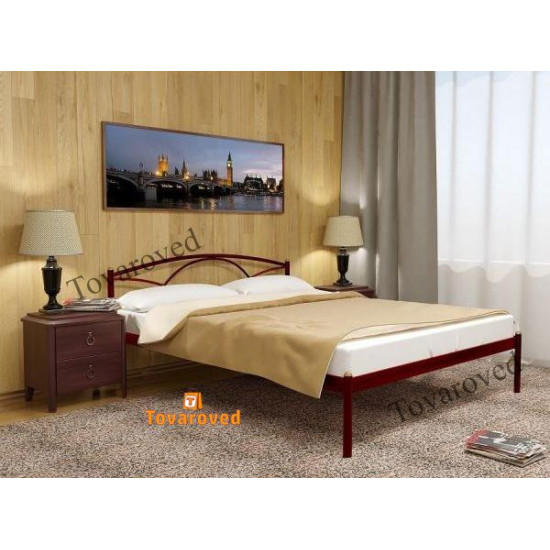 Metal double bed 180x190 Metacam Palermo-1 Red varnish