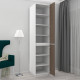 Hinged wardrobe FlashNika Hold 21 Nymphea alba + Sonoma truffle oak