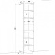 Hinged wardrobe FlashNika Hold 21 Nymphea alba + Sonoma truffle oak