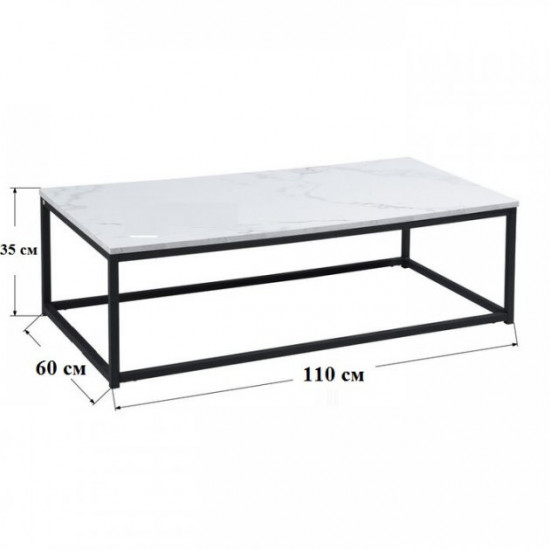 Coffee table GoodsMetall in Loft style 1100x600x350 mm (ZhS120)