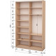 Two-door wardrobe Roko 120x242x45 cm chipboard + Mirror Milky Oak (20200025144)