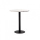 Round bar table MDF + metal BT-01 Vetro Mebel White marble